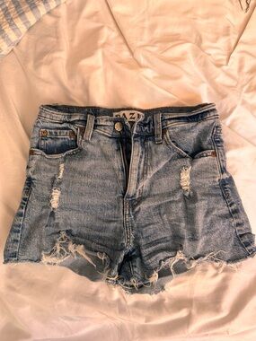 Daze Distressed Jean Shorts